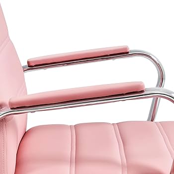 ピンク系ファブリックオットマン Amazon.com: Yaheetech Mid-Back Office Chair with Arms Swivel